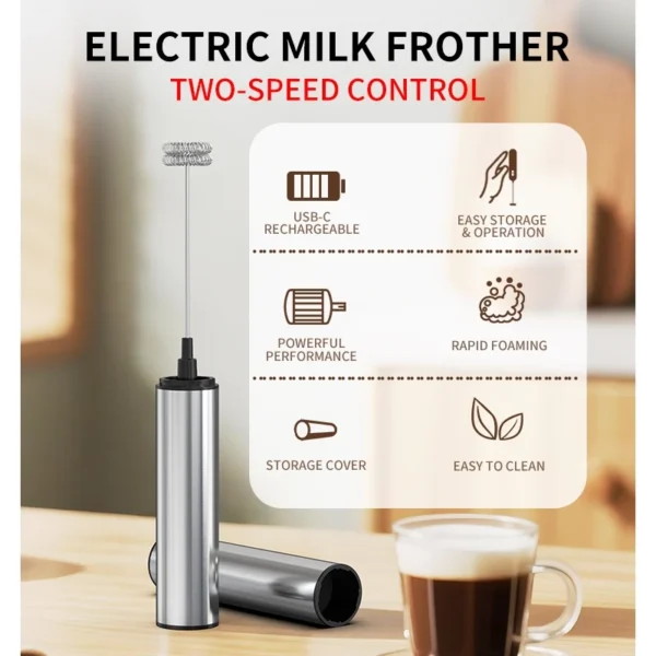 CLITON Rechargeable Electric Milk Frother
