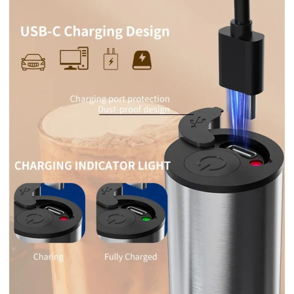 CLITON Rechargeable Electric Milk Frother