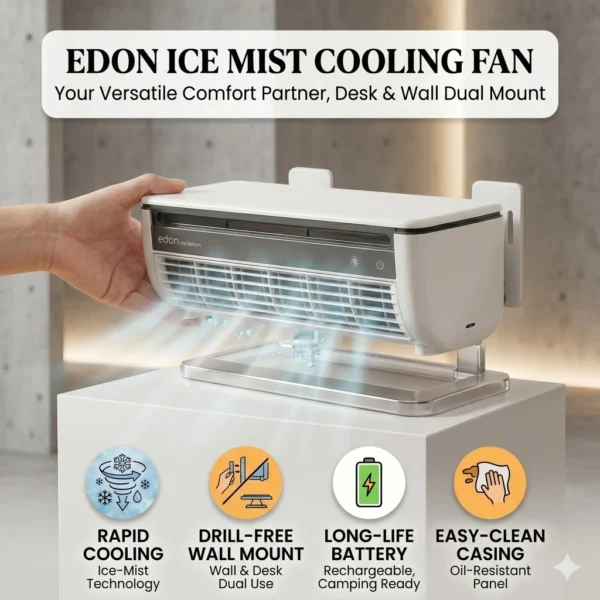 Edon E868 Mini Ice Mist Cooling Fan