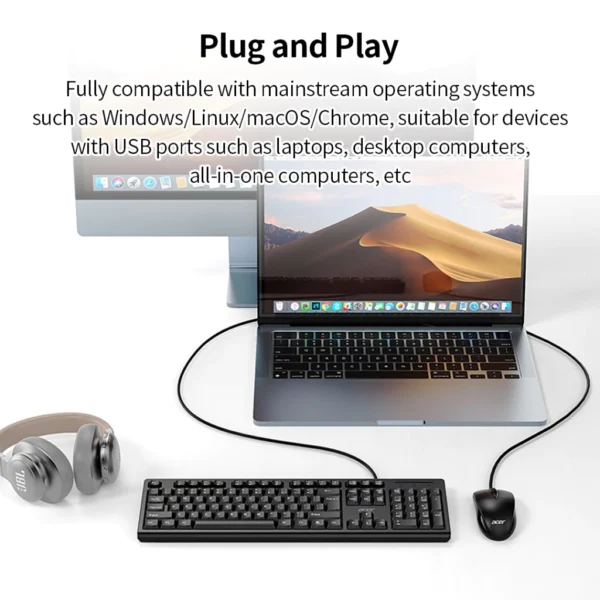 Acer OAK930 Wired Keyboard & Mouse Set