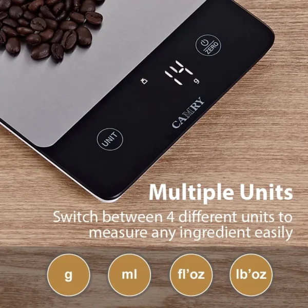 Digital Kitchen Scale 10kg Stainless Steel