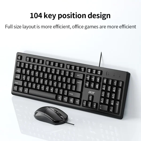 Acer OAK930 Wired Keyboard & Mouse Set
