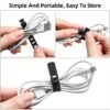 1701847123809-d27b427dc4ef4fa9acb9bc61cfbea229-goods.jpeg 2-Piece Reusable Silicone Cable Organizer Ties