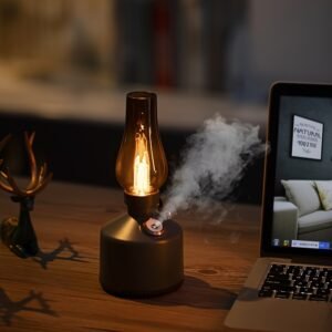 30bf0387-76d7-4a44-bae2-c0d938631b33.jpg Vintage Kerosene Lamp-Style Humidifier & Night Light