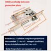 5-in-1 Fingerprint Smart Door Lock with Touch Keypad & Handle