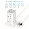 5m Tower Extension Lead with 2 USB-A & 1 USB-C Ports