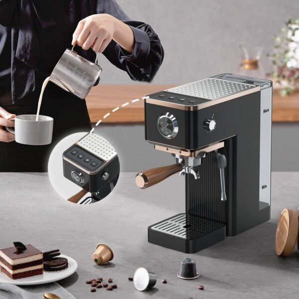 H9ecc34c842c64a9f849a9b8cf5d3e140i.jpg Portable Programmable Espresso Coffee Maker with Capsule Holder