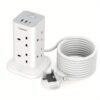 5m Tower Extension Lead with 2 USB-A & 1 USB-C Ports