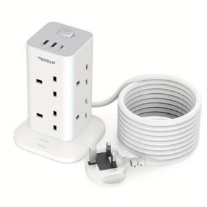 5m Tower Extension Lead with 2 USB-A & 1 USB-C Ports