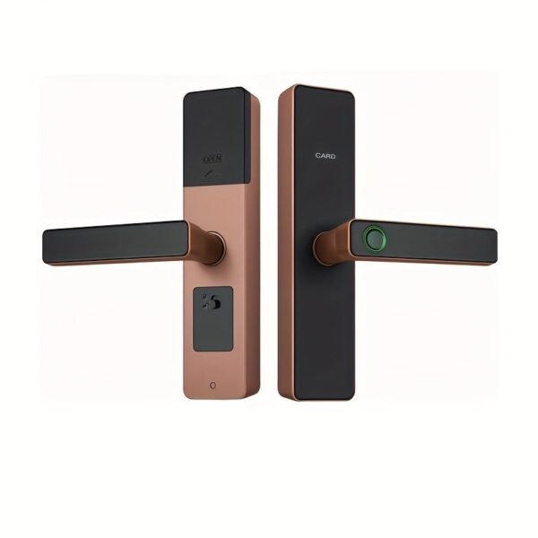 5-in-1 Fingerprint Smart Door Lock with Touch Keypad & Handle